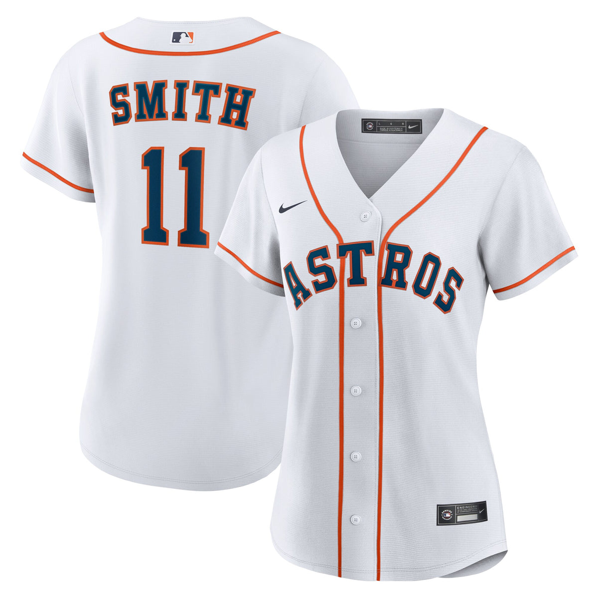 Women's Houston Astros Cam Smith Nike White Home Replica Jersey