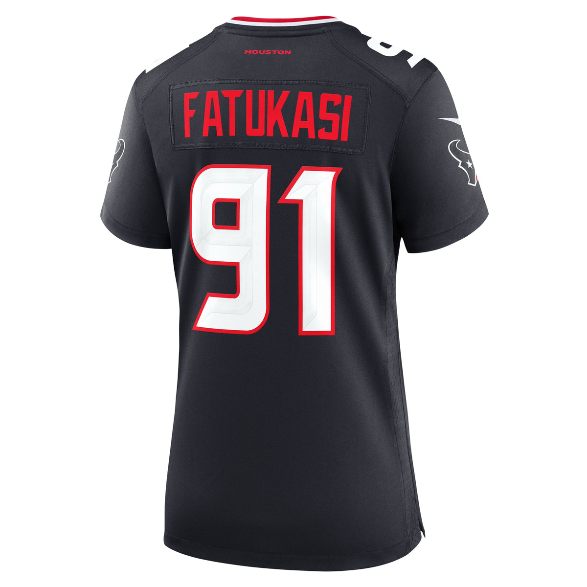 Women's Houston Texans Folorunso Fatukasi Nike Navy Team Game Jersey