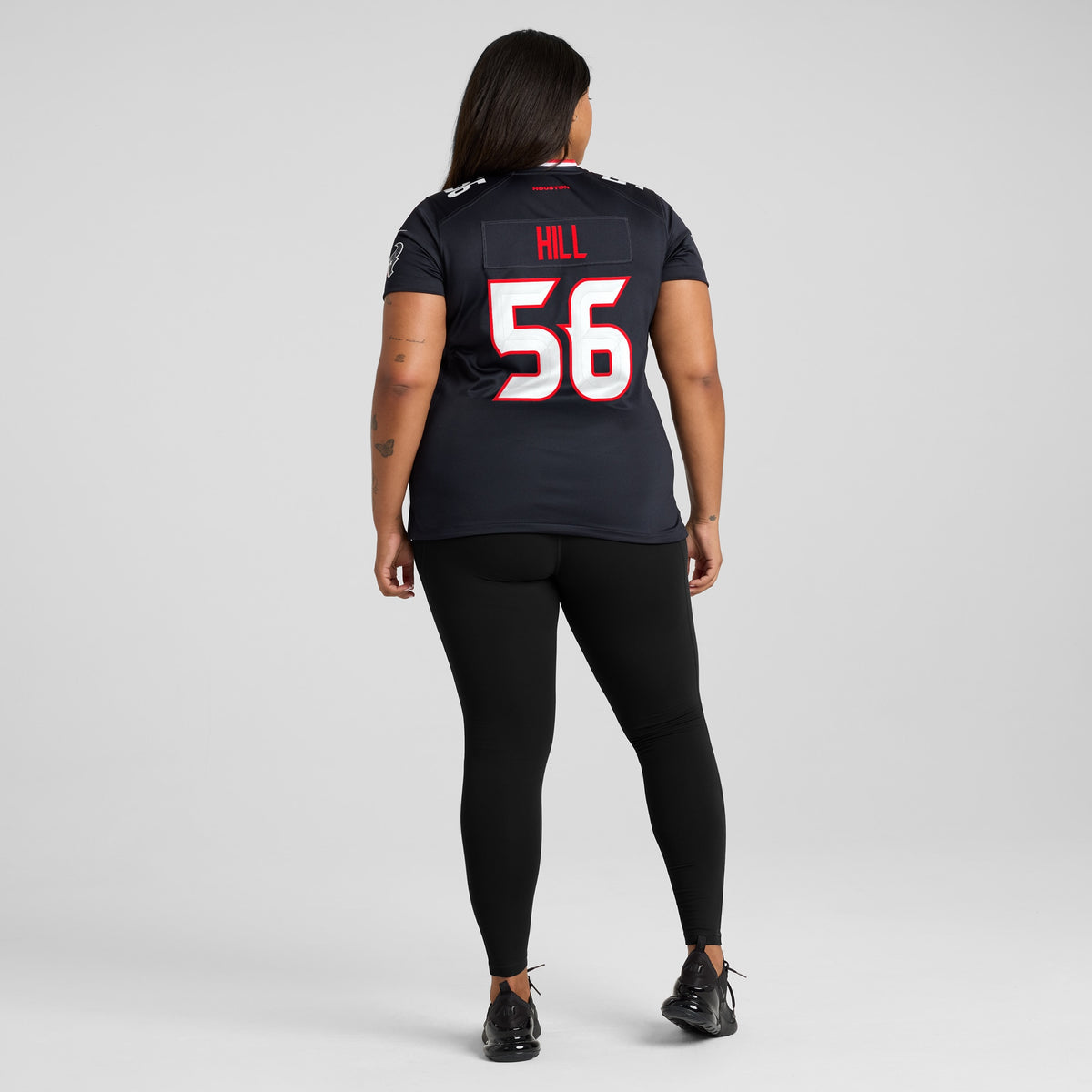 Women's Houston Texans Jamal Hill Nike Navy Team Game Jersey