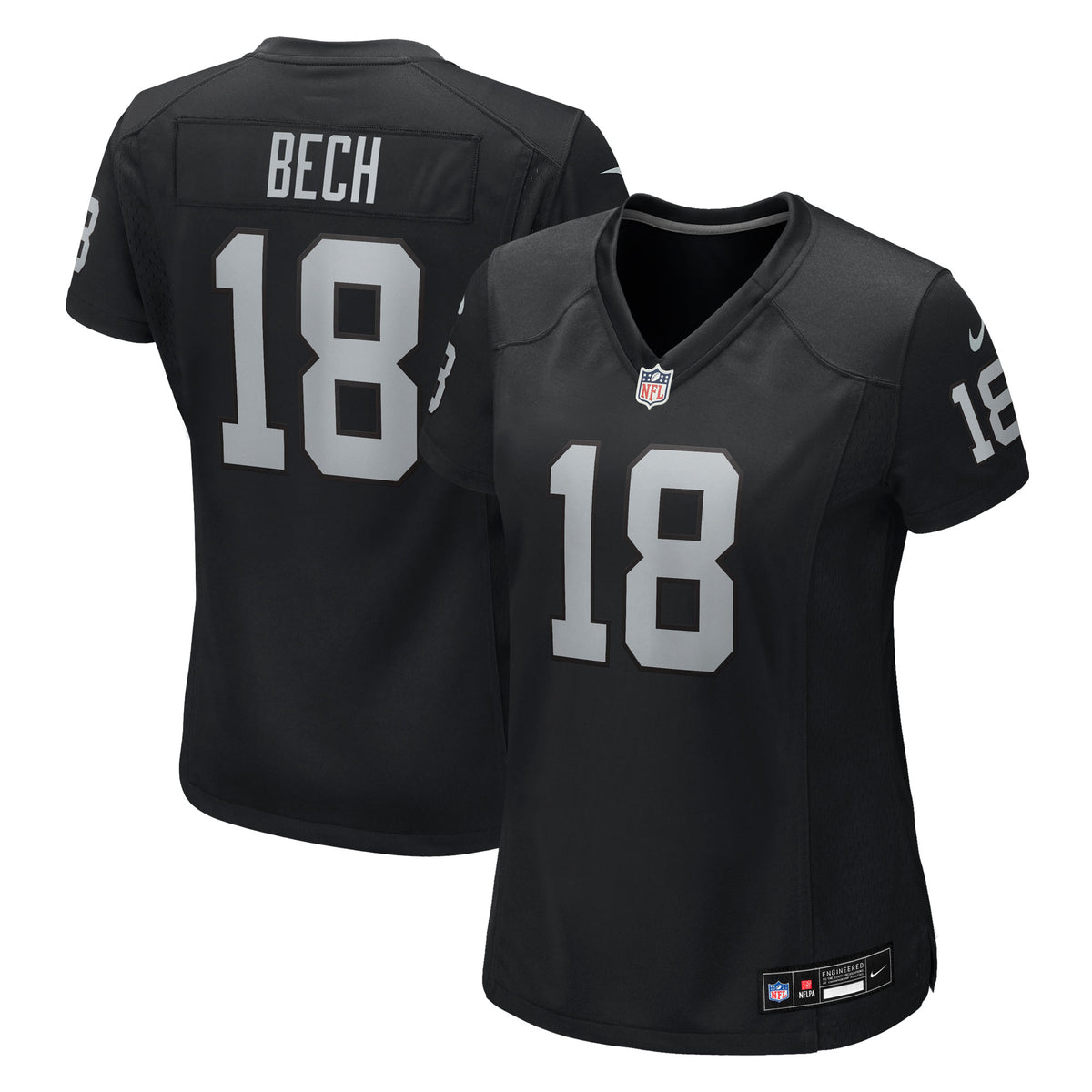 Women's Las Vegas Raiders Jack Bech Nike Black Team Game Jersey