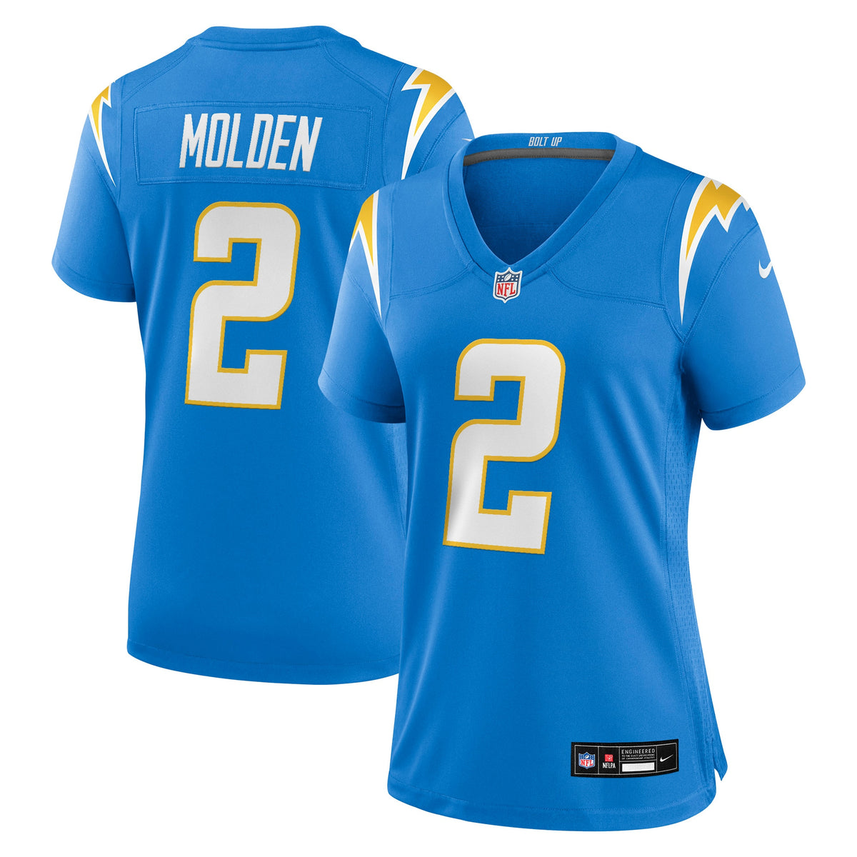 Women's Los Angeles Chargers Elijah Molden Nike Powder Blue Team Game Jersey