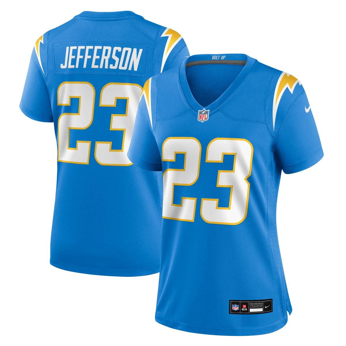 Women's Los Angeles Chargers Tony Jefferson Nike Powder Blue Team Game Jersey