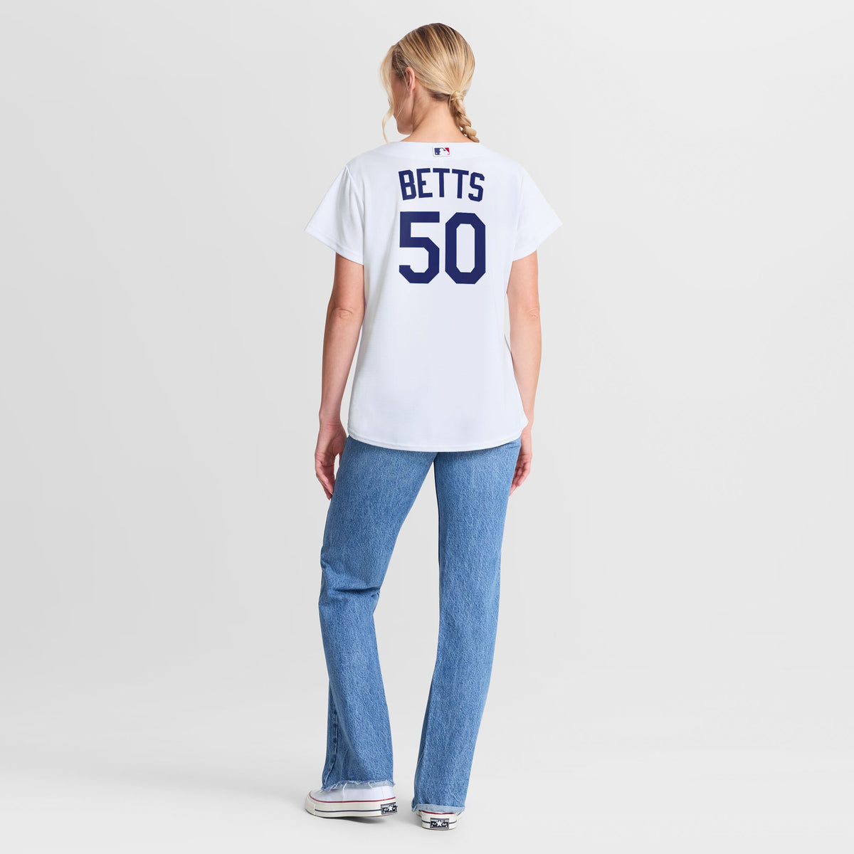 Women's Los Angeles Dodgers Mookie Betts Nike White Home Replica Jersey