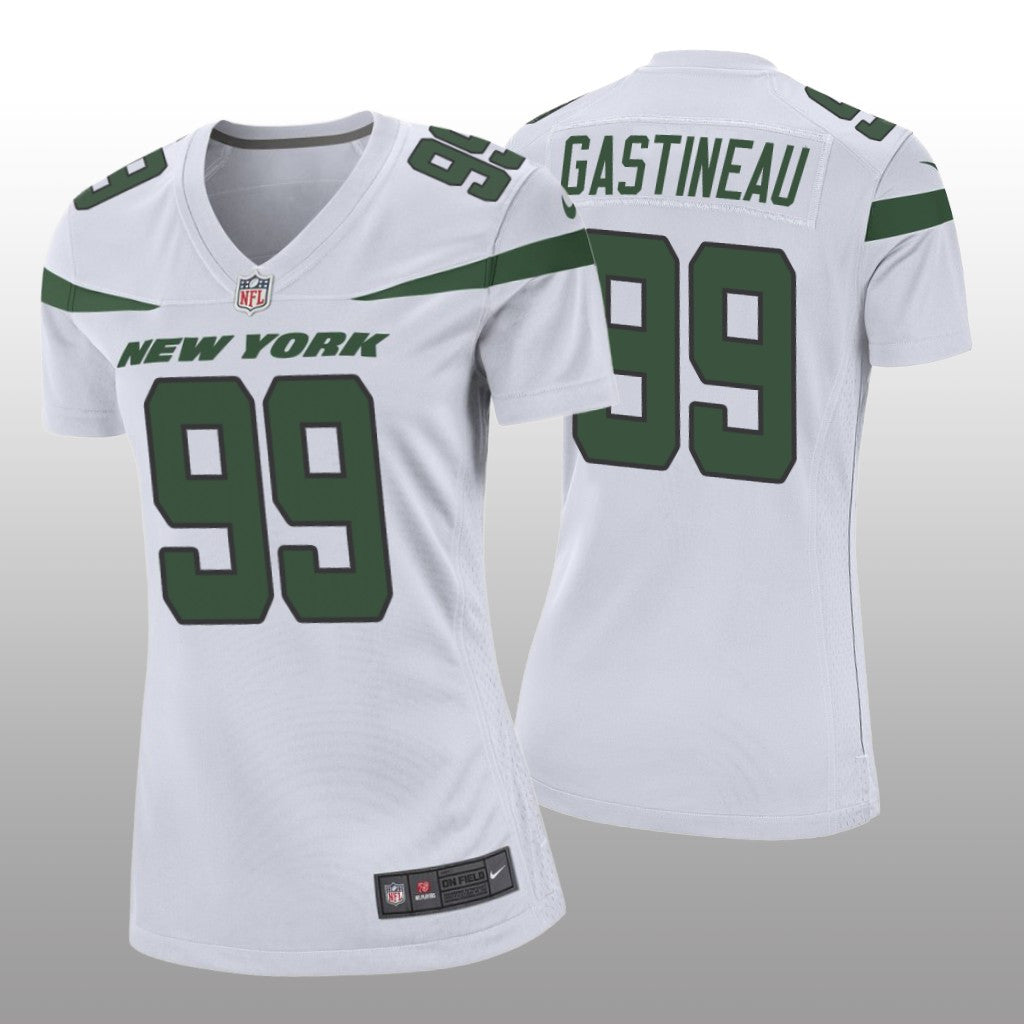 Women's Mark Gastineau #99 New York Jets White Game Jersey