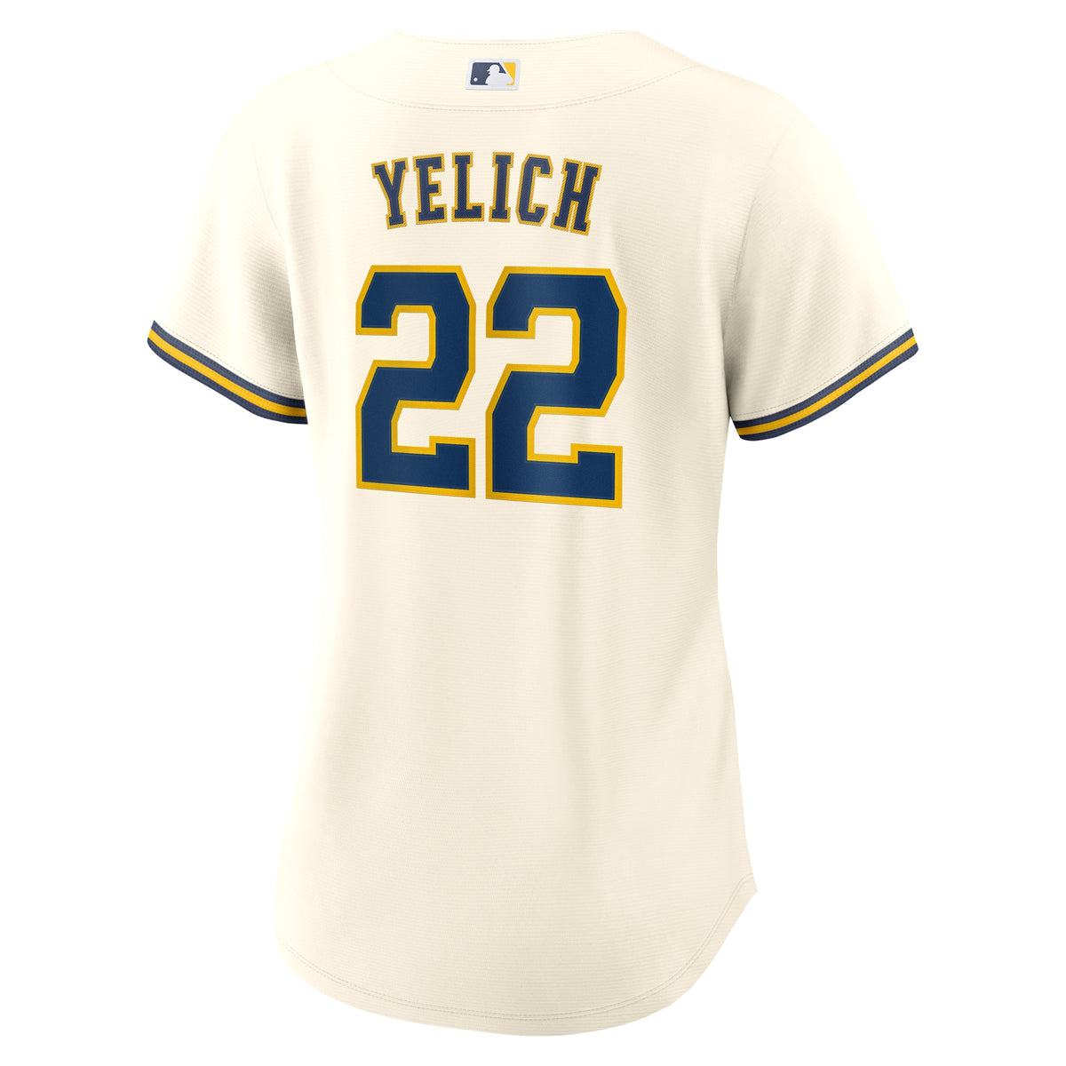 Women's Milwaukee Brewers Christian Yelich Nike White Home Replica Jersey