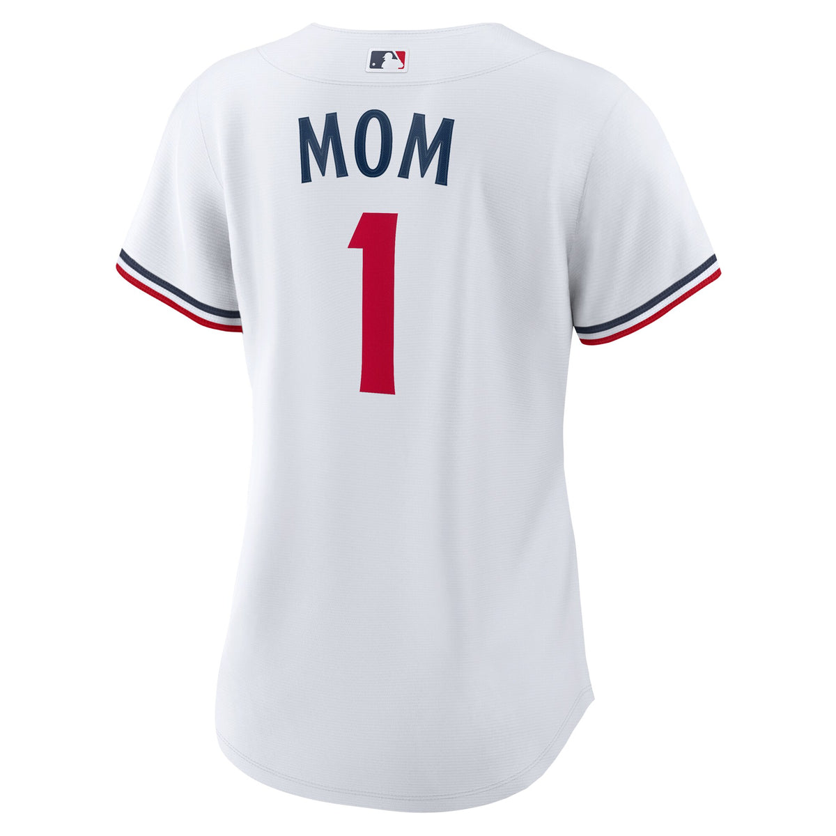 Women's Minnesota Twins Nike White #1 Mom Home Replica Jersey