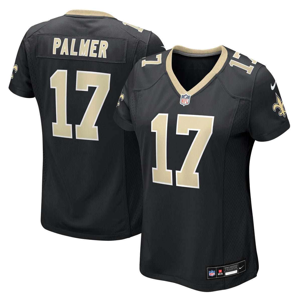 Women's New Orleans Saints Trey Palmer Nike Black Team Game Jersey
