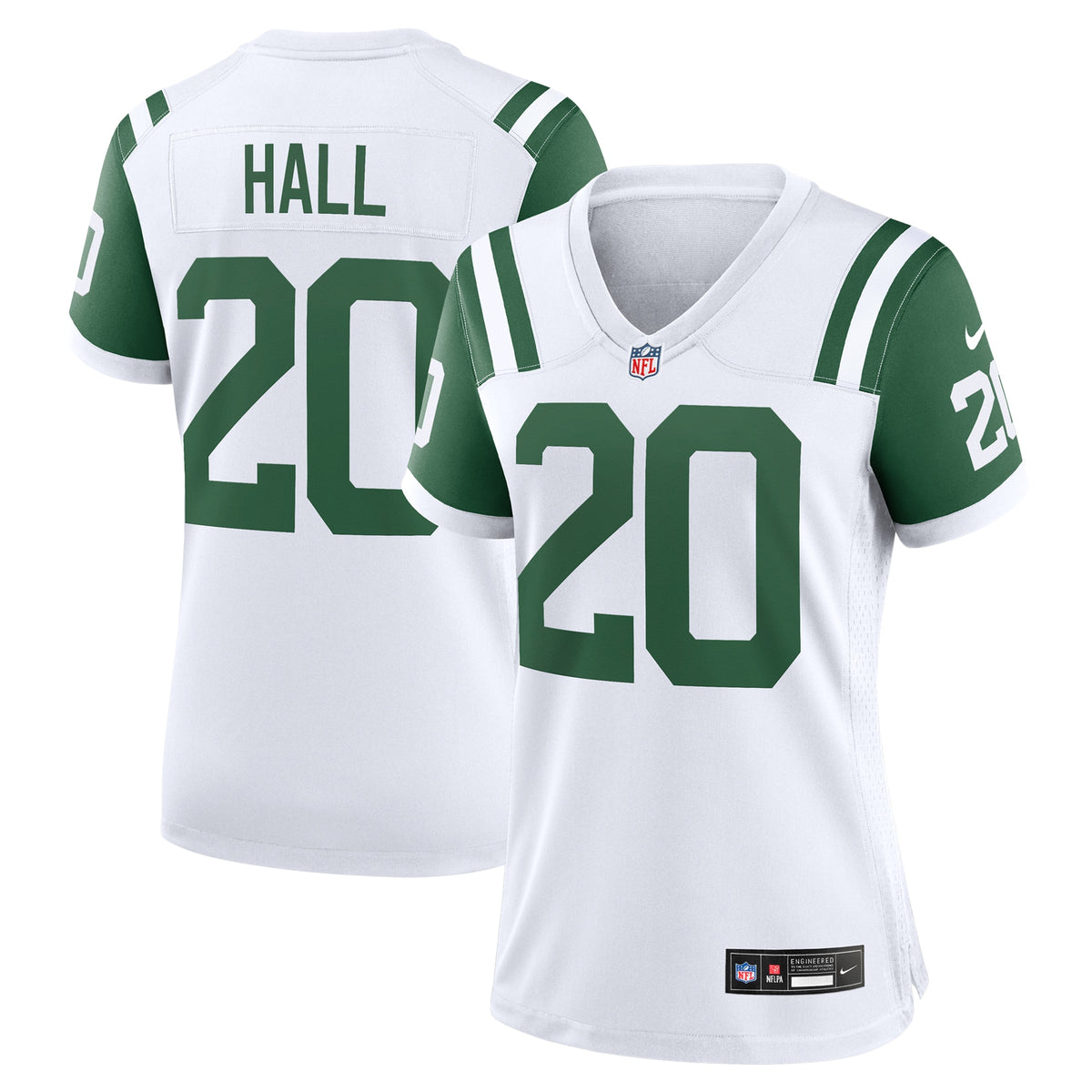 Women's New York Jets Breece Hall Nike White Classic Alternate Game Jersey