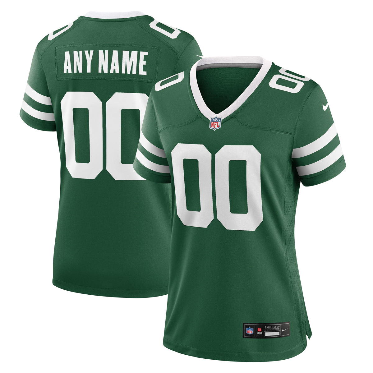 Women's New York Jets Nike Legacy Green Custom Game Jersey