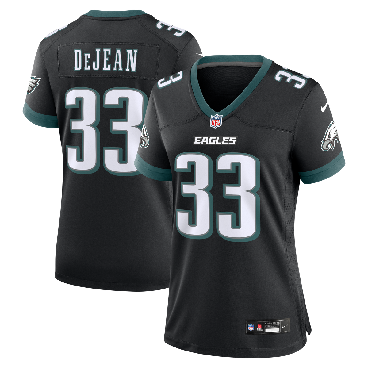 Women's Philadelphia Eagles Cooper DeJean Nike Black Alternate Game Jersey