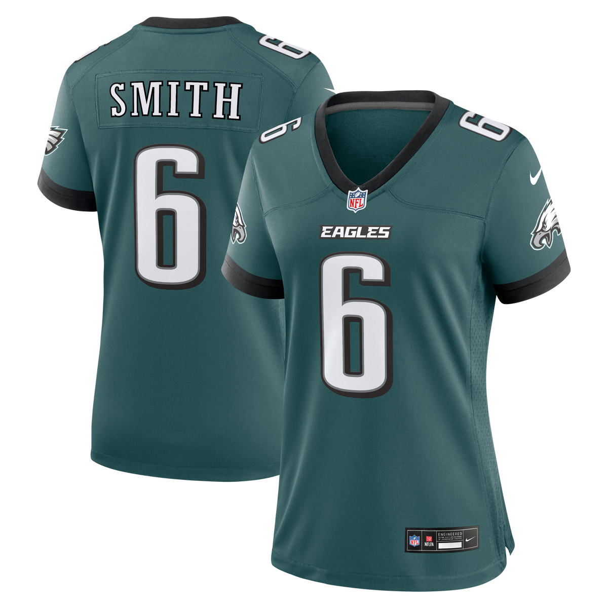 Women's Philadelphia Eagles DeVonta Smith Nike Midnight Green Team Game Jersey