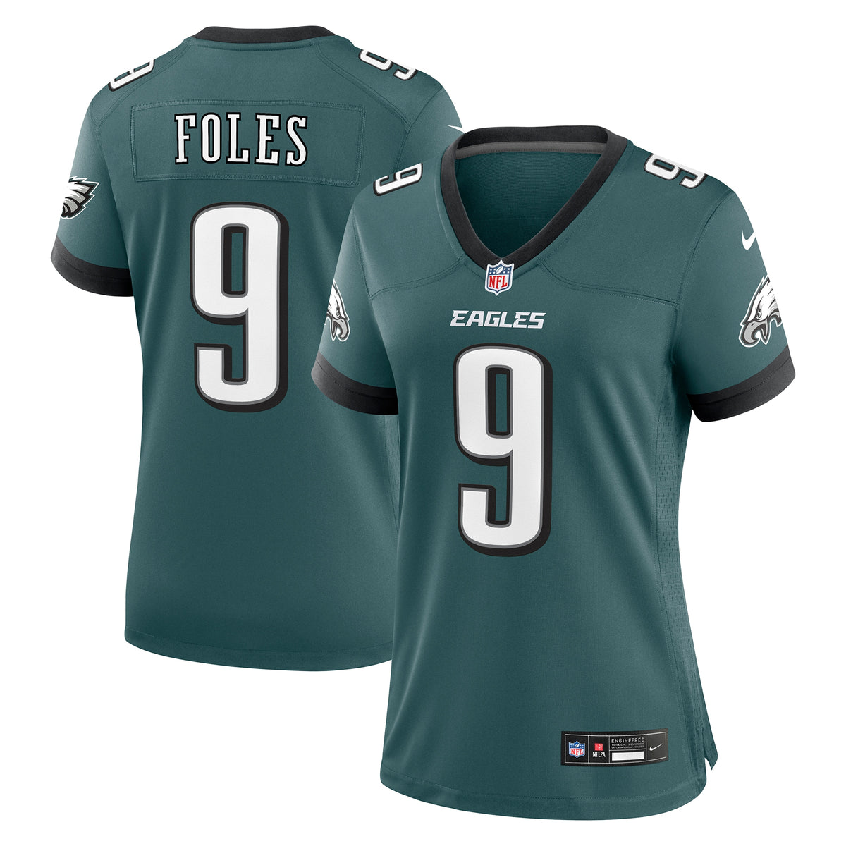 Women's Philadelphia Eagles Nick Foles Nike Midnight Green Team Retired Player Game Jersey