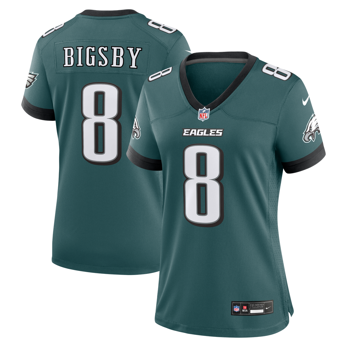 Women's Philadelphia Eagles Tank Bigsby Nike Midnight Green Team Game Jersey