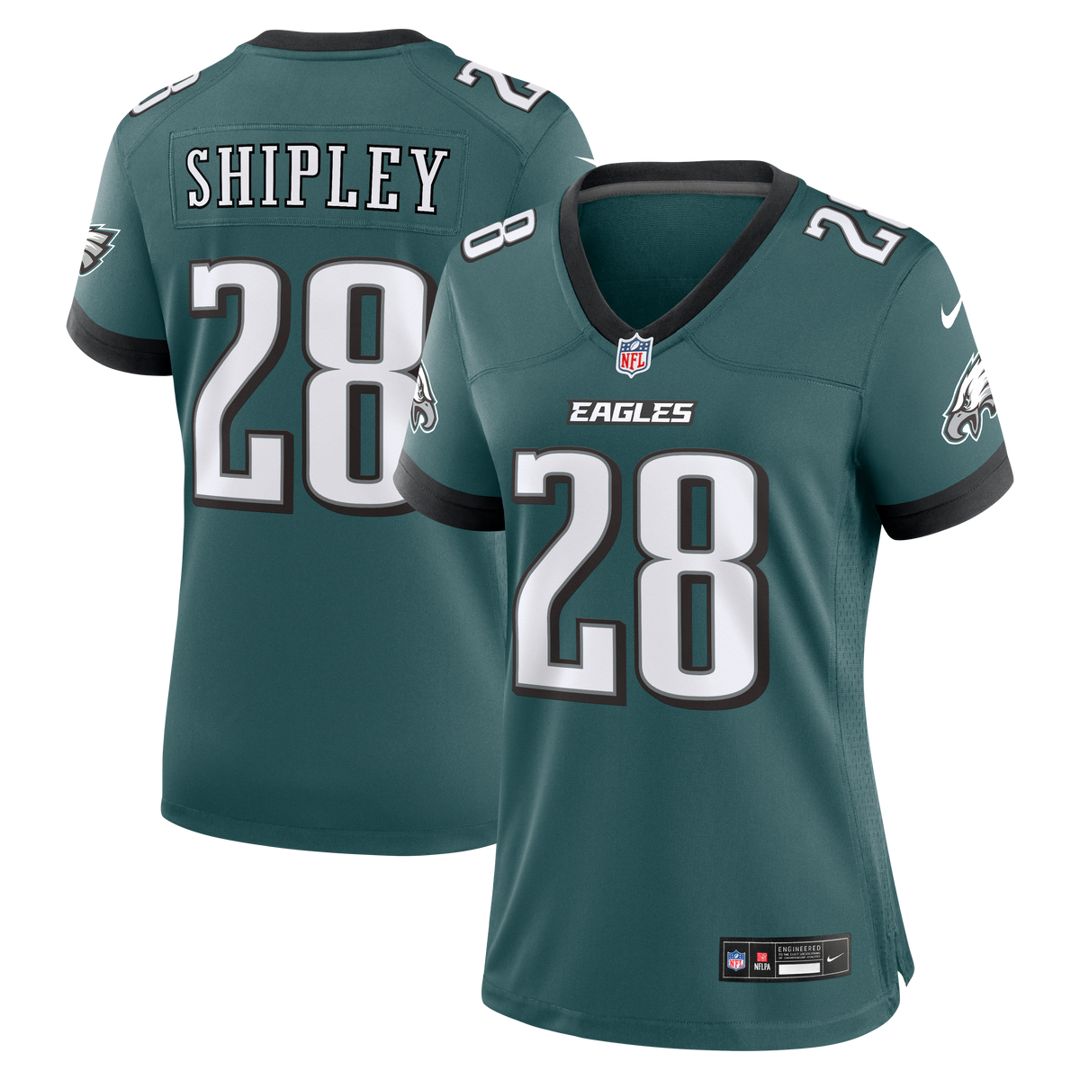 Women's Philadelphia Eagles Will Shipley Nike Midnight Green Team Game Jersey