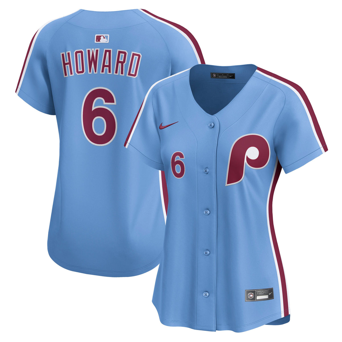 Women's Philadelphia Phillies Ryan Howard Nike Light Blue Alternate Limited Jersey