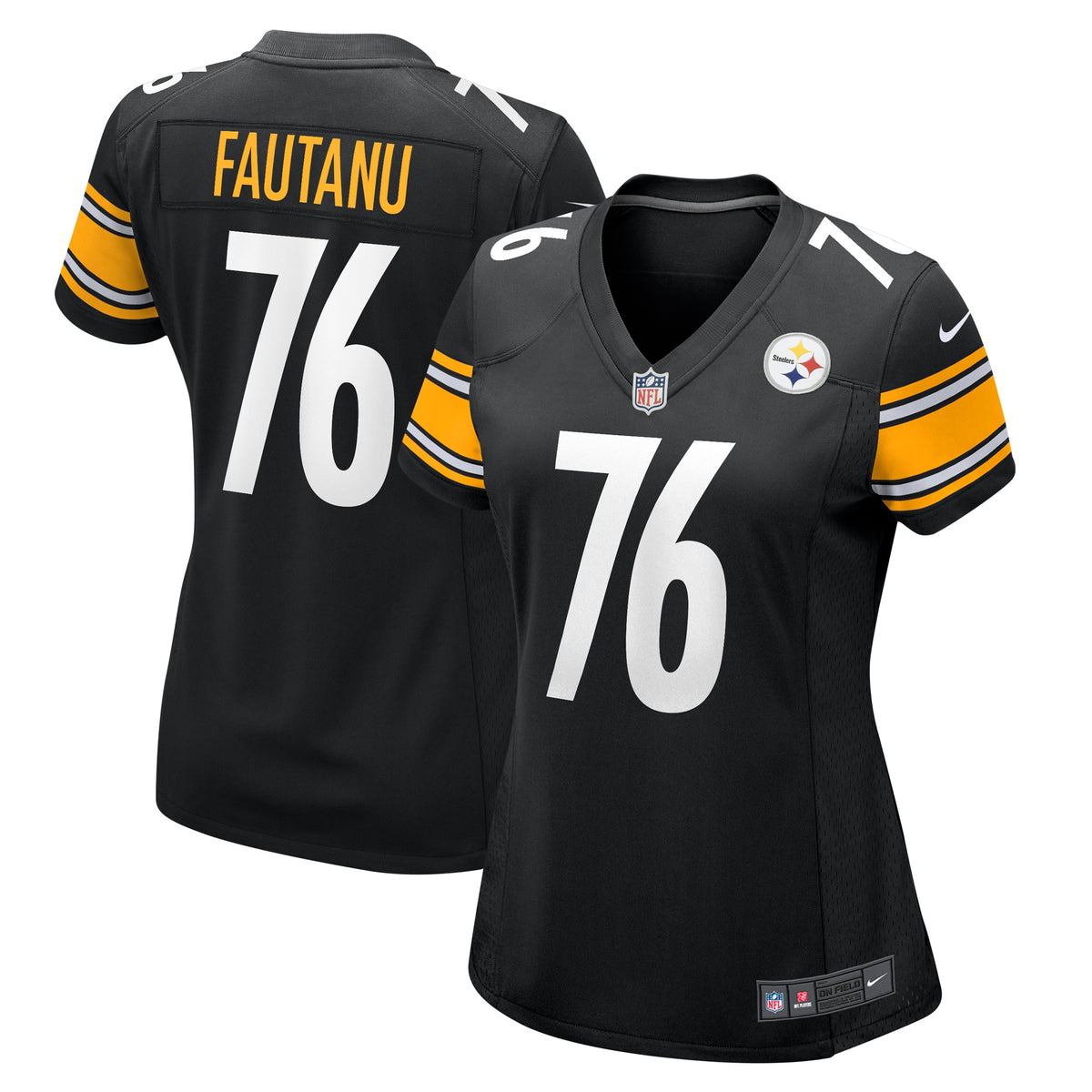 Women's Pittsburgh Steelers Troy Fautanu Nike Black Game Jersey