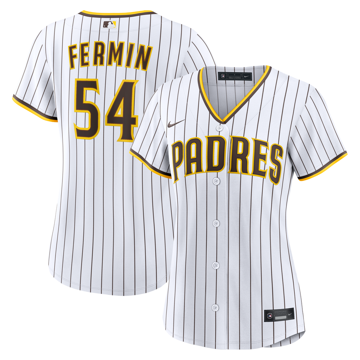 Women's San Diego Padres Freddy Fermin Nike White Home Replica Jersey