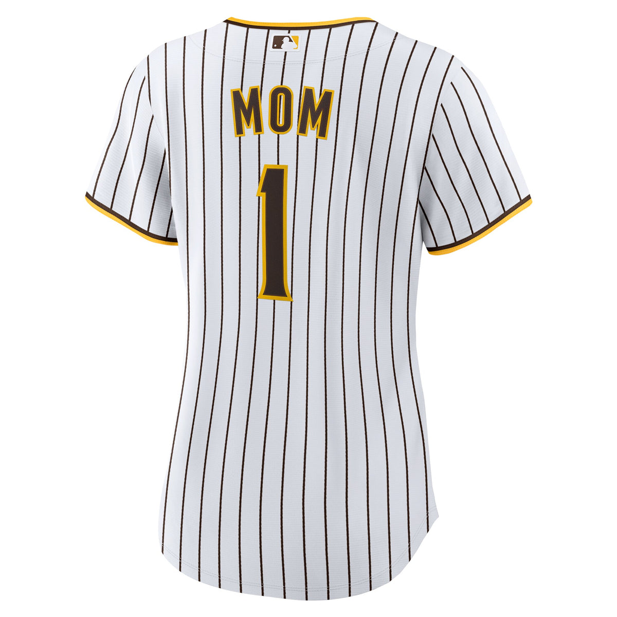Women's San Diego Padres Nike White #1 Mom Home Replica Jersey