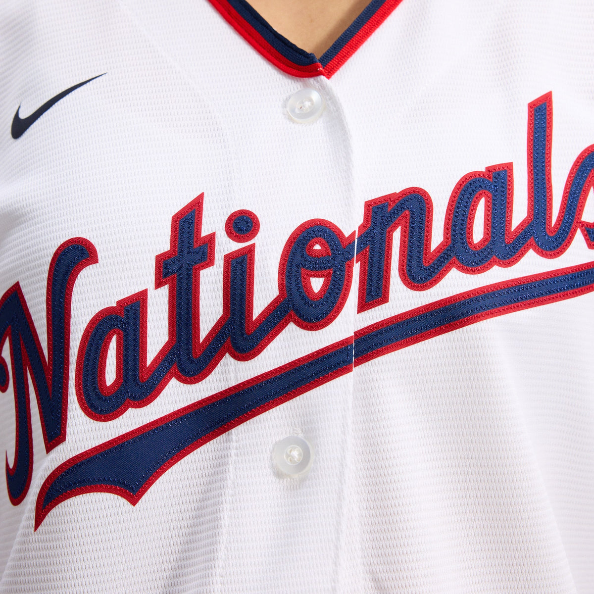 Women's Washington Nationals CJ Abrams Nike White Home Replica Player Jersey