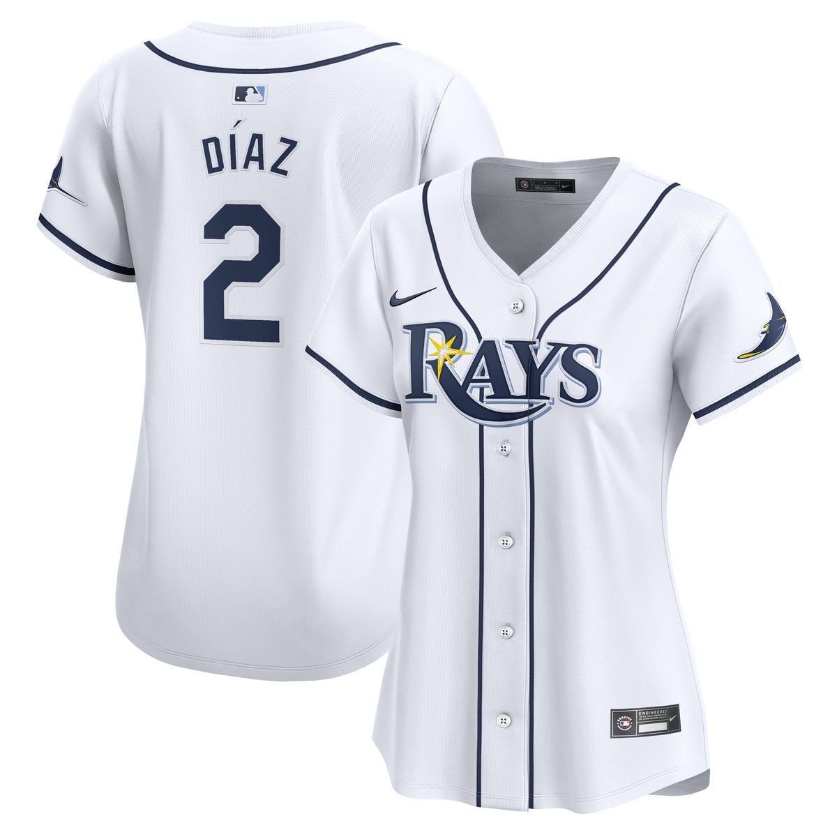 Yandy Díaz Tampa Bay Rays Nike Women's Home Limited Player Jersey White