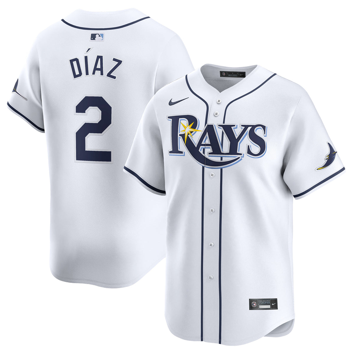 Yandy Díaz Tampa Bay Rays Nike Youth Home Limited Player Jersey White