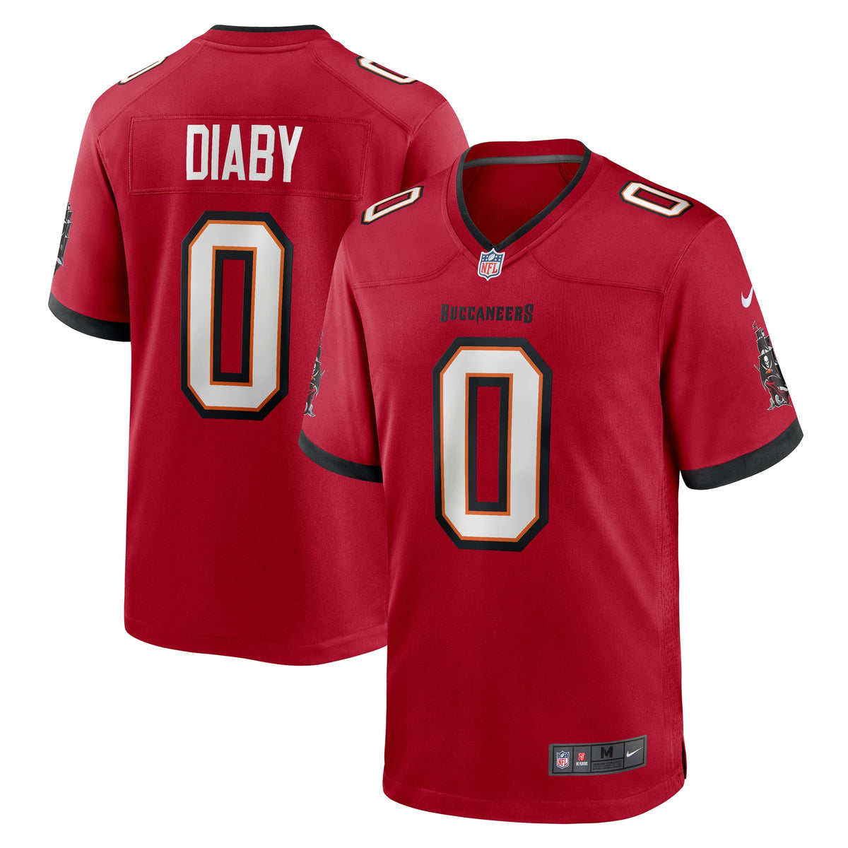 YaYa Diaby Tampa Bay Buccaneers Nike Game Jersey Red