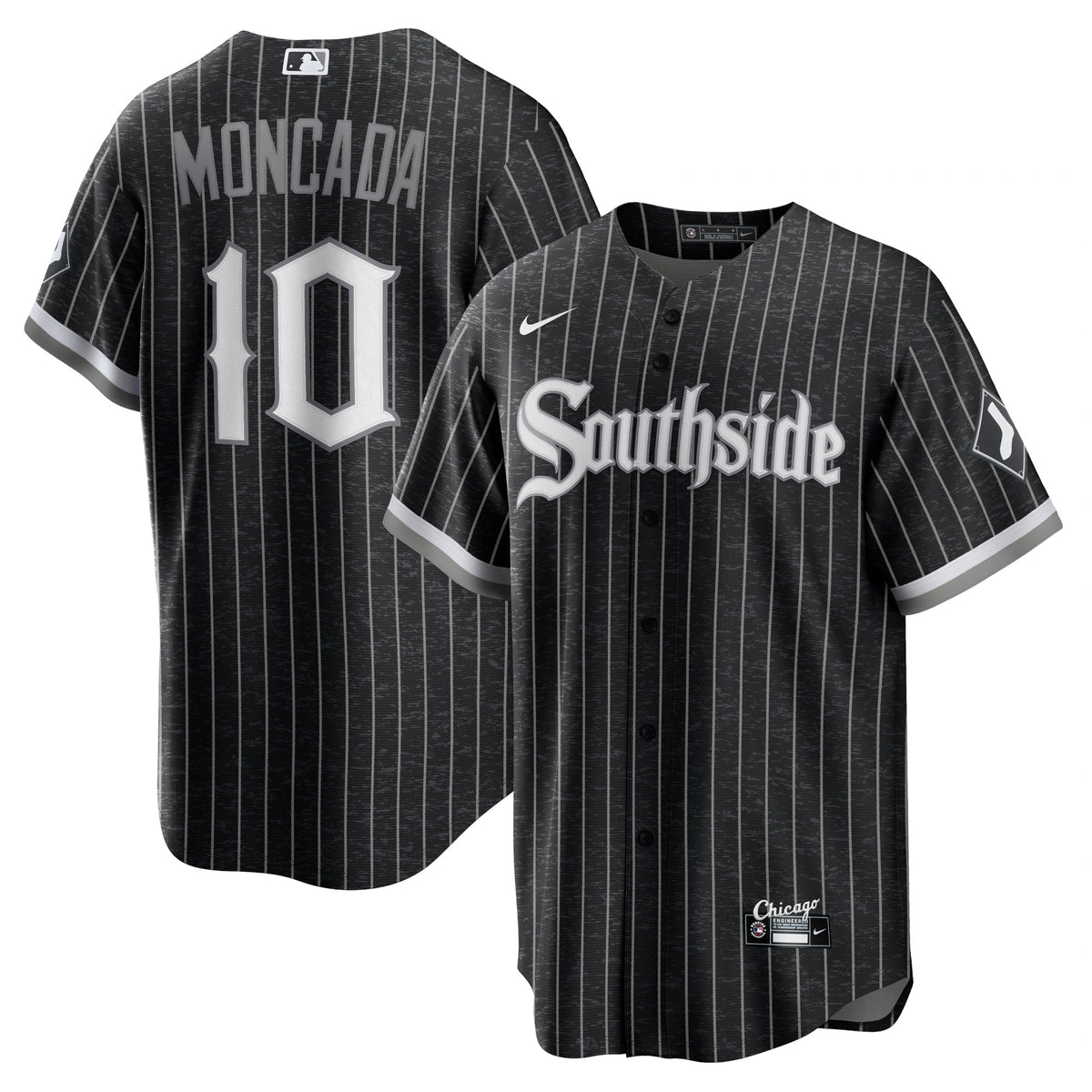 Yoan Moncada Chicago White Sox Nike City Connect Replica Player Jersey Black