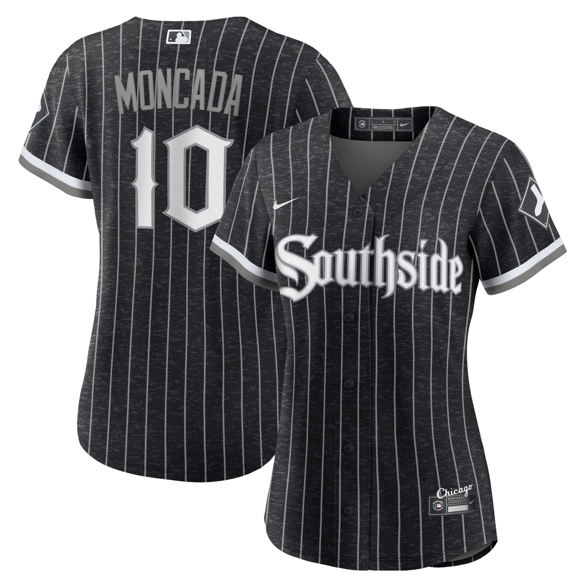 Yoan Moncada Chicago White Sox Nike Women's City Connect Replica Player Jersey Black
