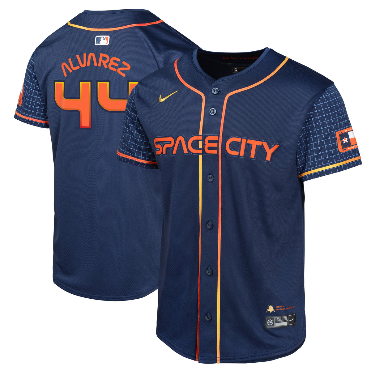 Yordan Alvarez Houston Astros Nike Youth City Connect Limited Player Jersey Navy