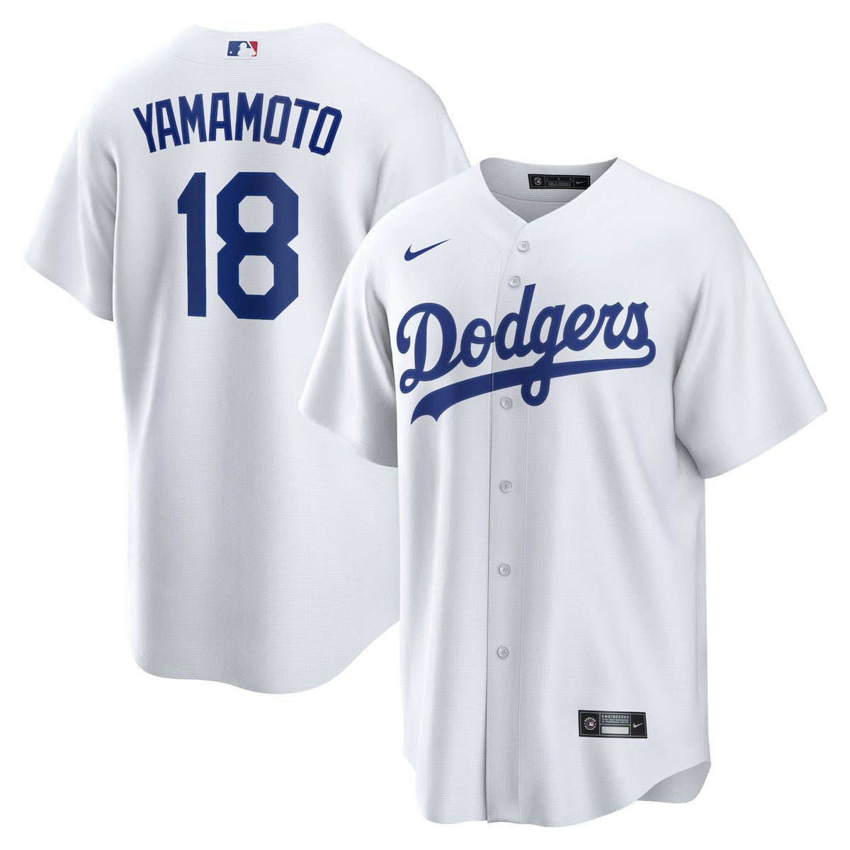 Yoshinobu Yamamoto Los Angeles Dodgers Nike Home Replica Player Jersey White