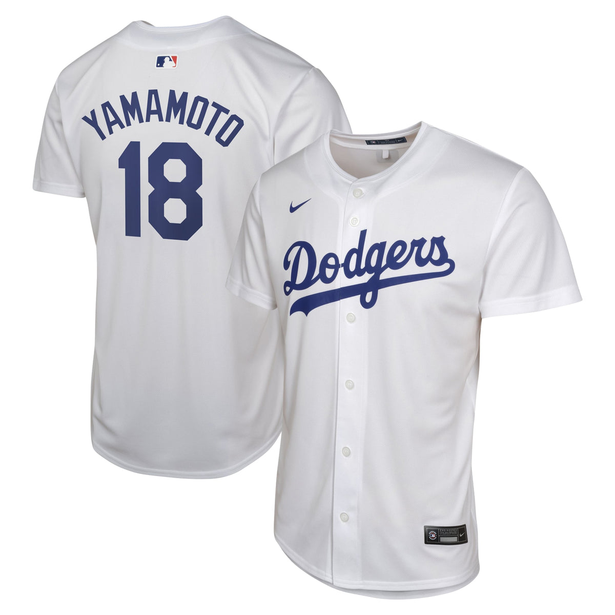 Yoshinobu Yamamoto Los Angeles Dodgers Nike Youth Home Replica Player Jersey White