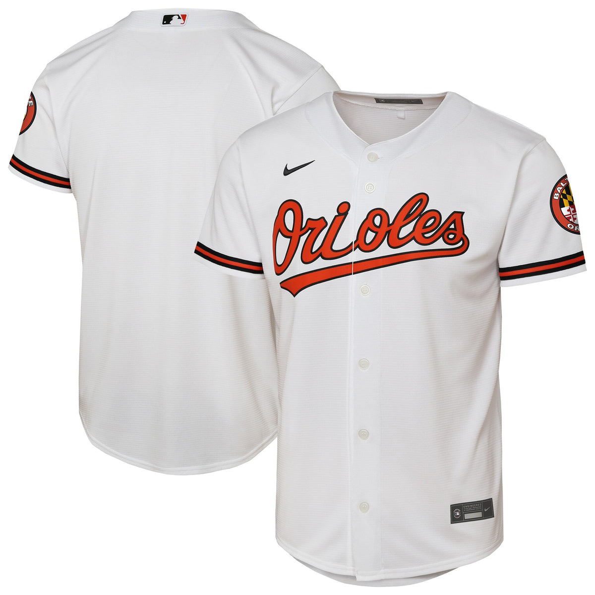 Youth Baltimore Orioles Nike White Home Stadium Jersey