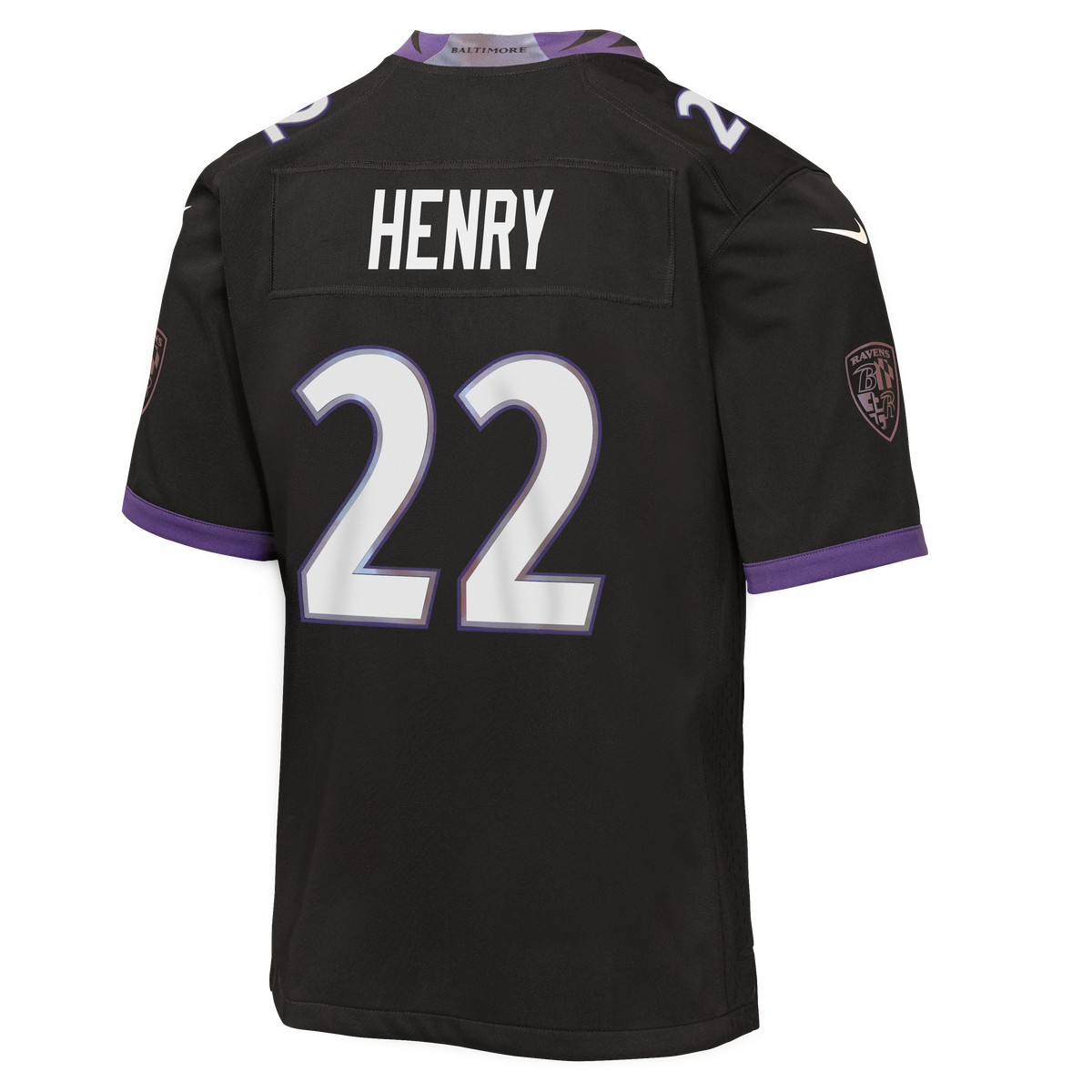 Youth Baltimore Ravens Derrick Henry Nike Black Alternate Game Jersey