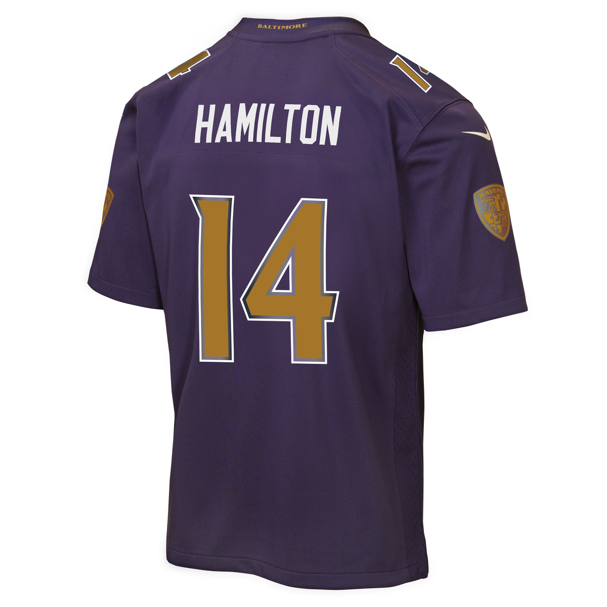Youth Baltimore Ravens Kyle Hamilton Nike Purple Alternate 2 Game Jersey