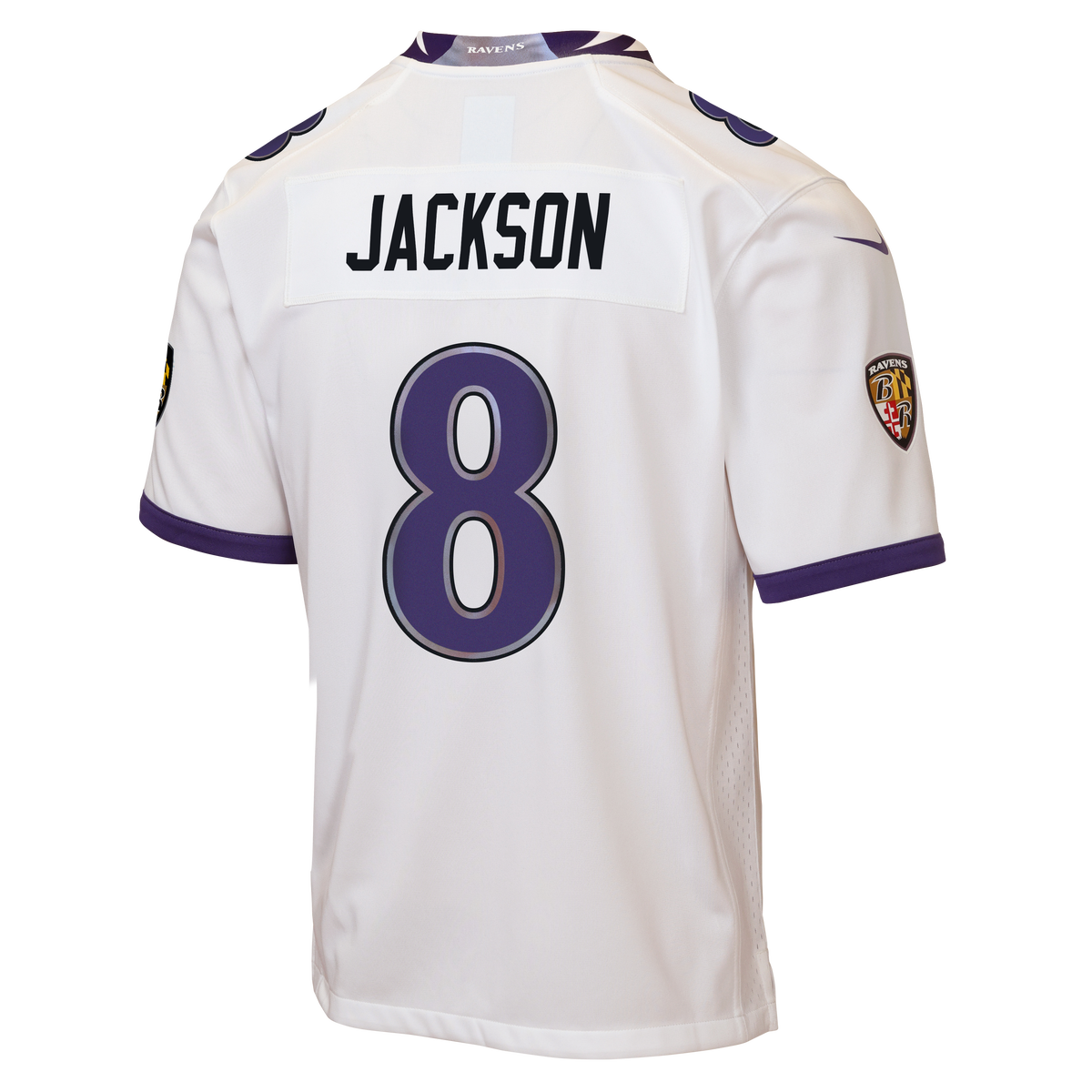 Youth Baltimore Ravens Lamar Jackson Nike White Game Jersey