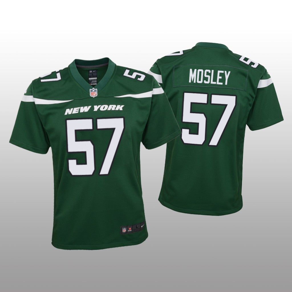 Youth C.J. Mosley #57 New York Jets Green Game Jersey