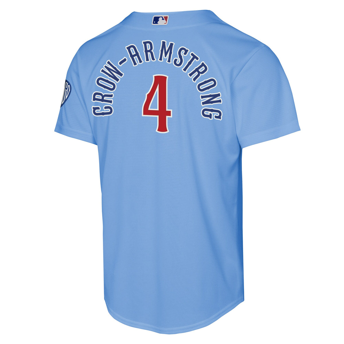 Youth Chicago Cubs Pete Crow-Armstrong Nike Light Blue Alternate 2 Stadium Jersey