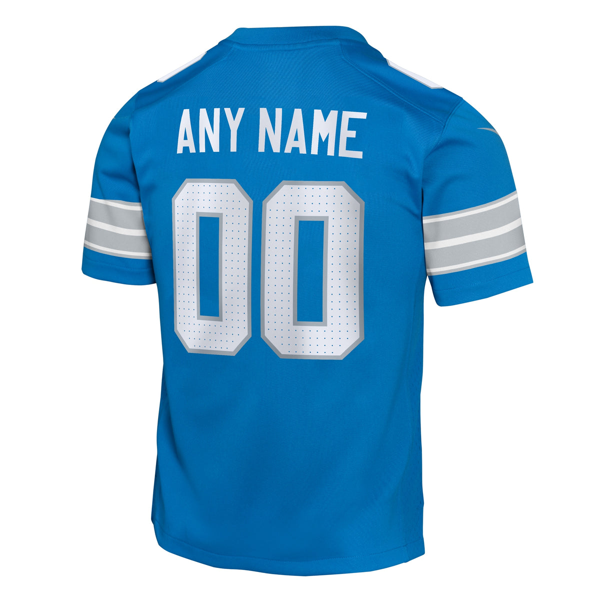 Youth Detroit Lions Nike Blue Custom Game Jersey