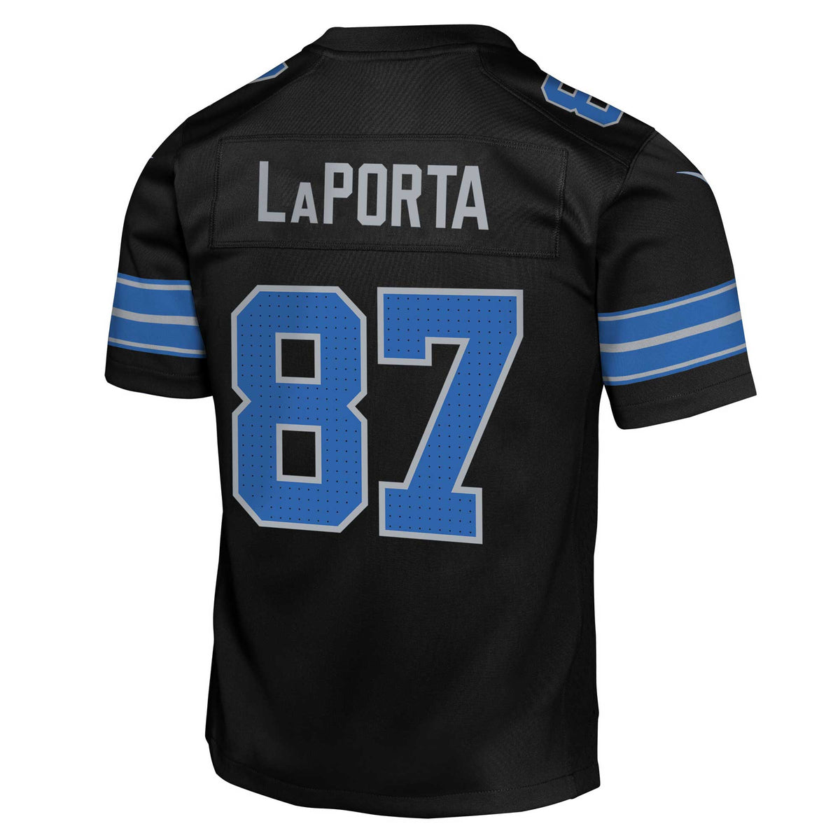 Youth Detroit Lions Sam LaPorta Nike Black Game Jersey