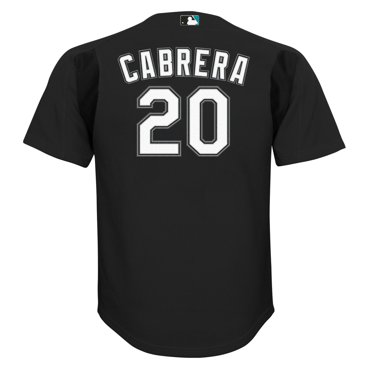 Youth Florida Marlins Miguel Cabrera Mitchell & Ness Black Mesh Batting Practice Replica Jersey