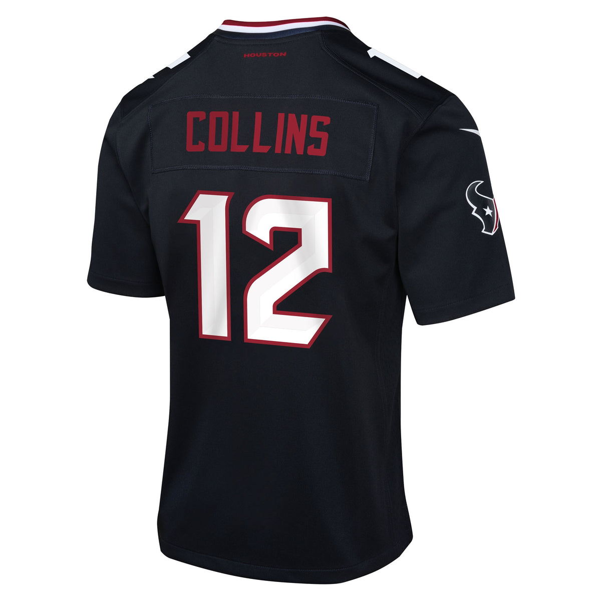 Youth Houston Texans Nico Collins Nike Navy Team Game Jersey