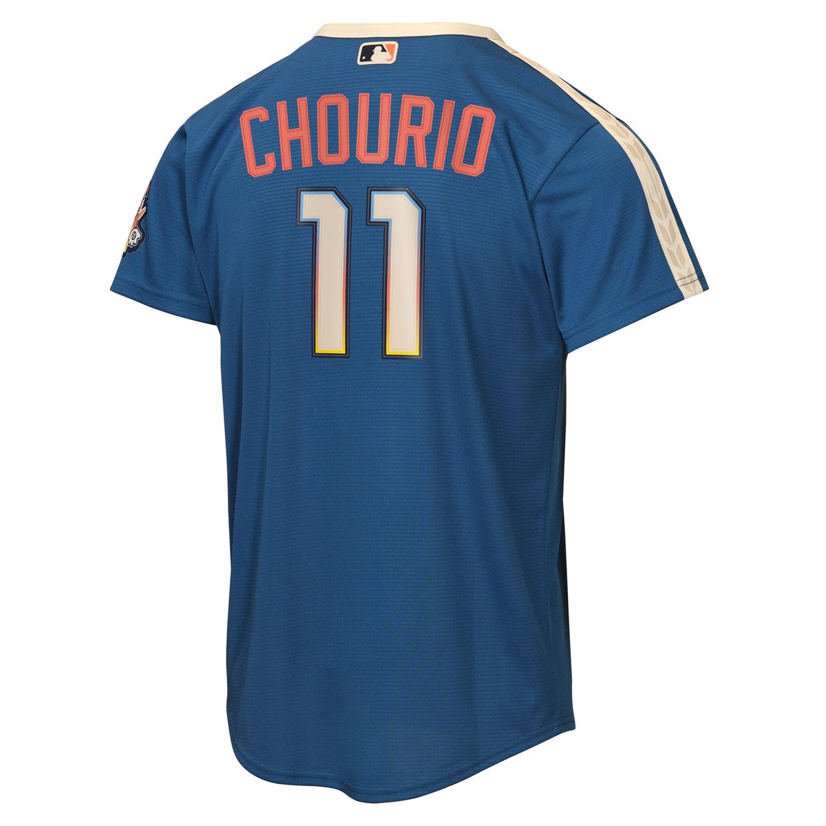 Youth Milwaukee Brewers Jackson Chourio Nike Mineral Blue 2026 City Connect Stadium Jersey
