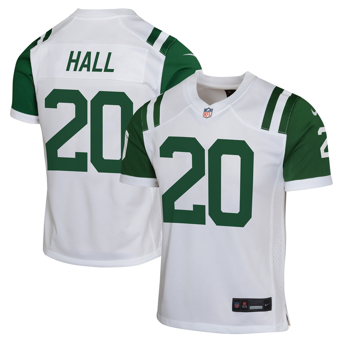 Youth New York Jets Breece Hall Nike White Game Jersey