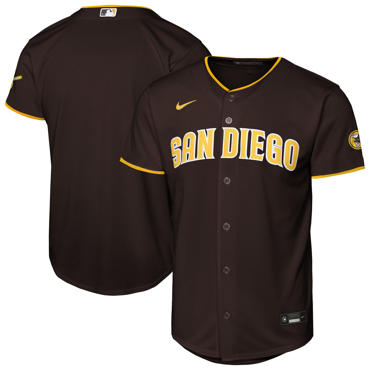Youth San Diego Padres Nike Brown Home Stadium Jersey