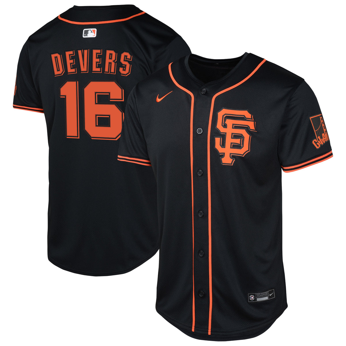 Youth San Francisco Giants Rafael Devers Nike Black Limited Jersey