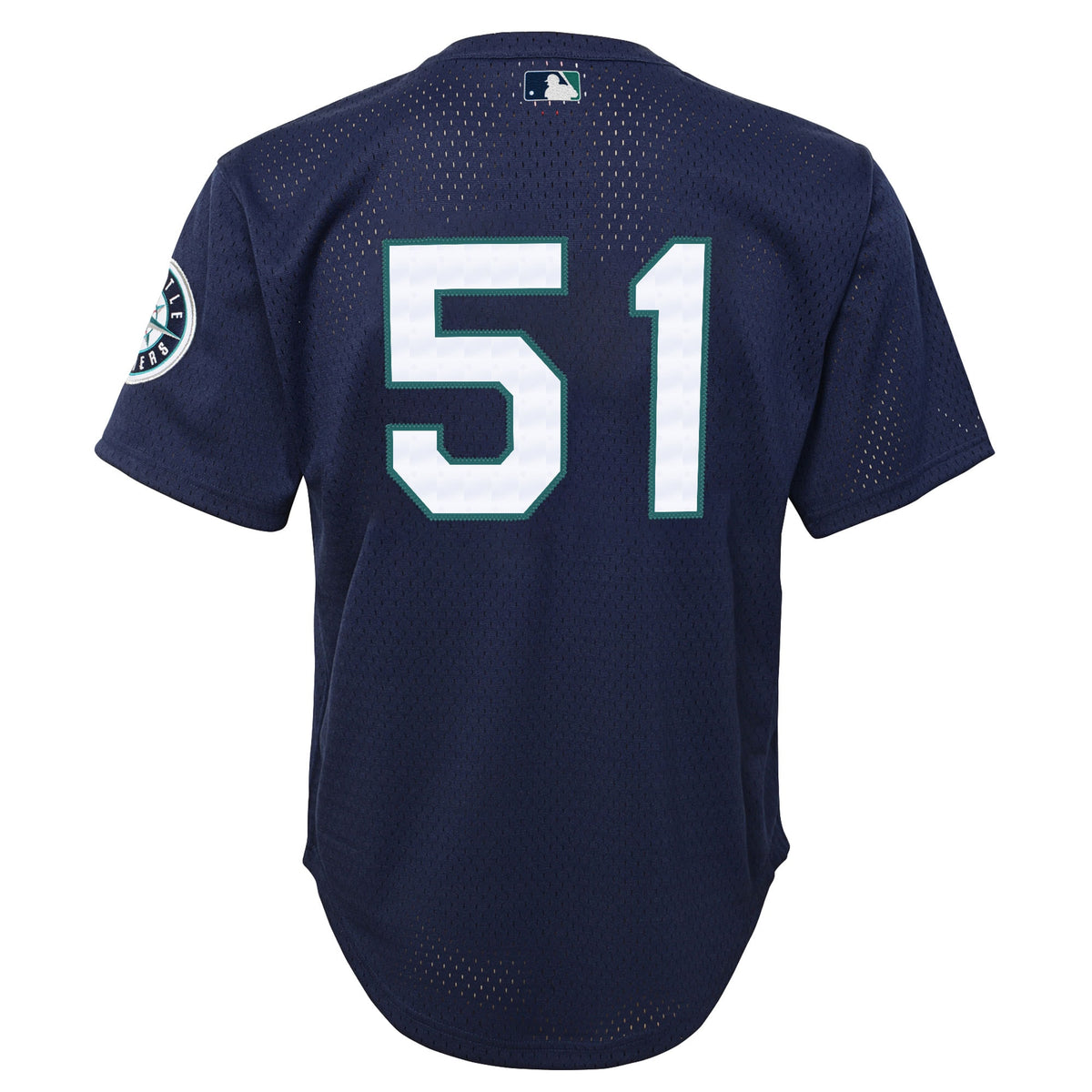 Youth Seattle Mariners Ichiro Suzuki Mitchell & Ness Navy Cooperstown Collection Mesh Batting Practice Jersey