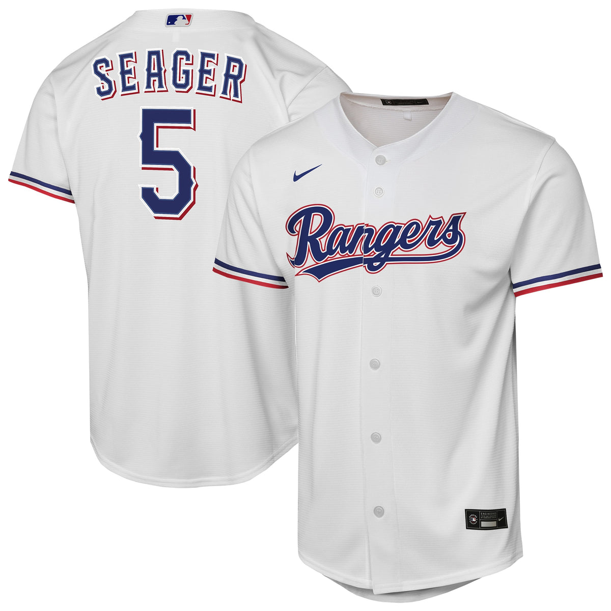 Youth Texas Rangers Corey Seager Nike White Home Replica Player Jersey