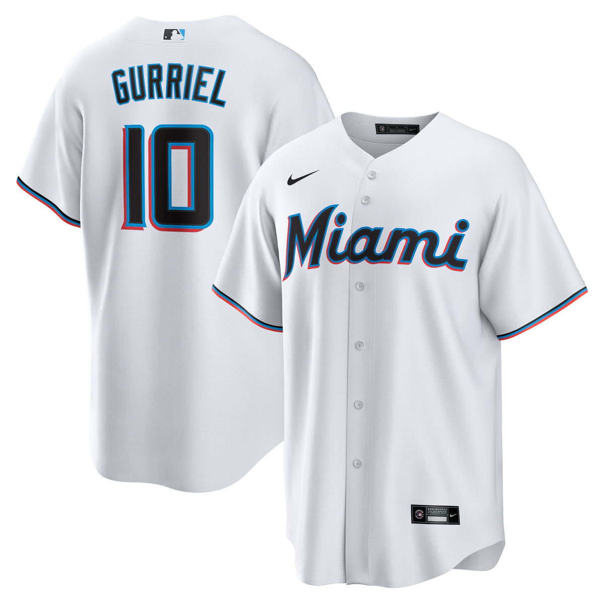 Yuli Gurriel Miami Marlins Nike Replica Player Jersey White