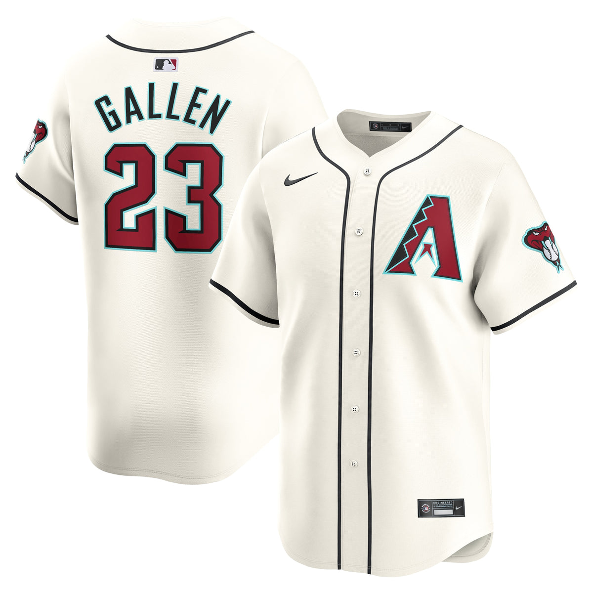 Zac Gallen Arizona Diamondbacks Nike Home Limited Player Jersey White