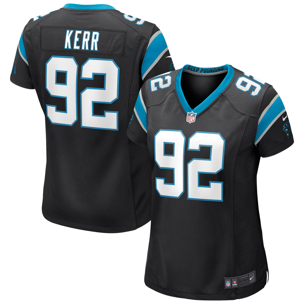 Zach Kerr Carolina Panthers Nike Women's Game Jersey Black